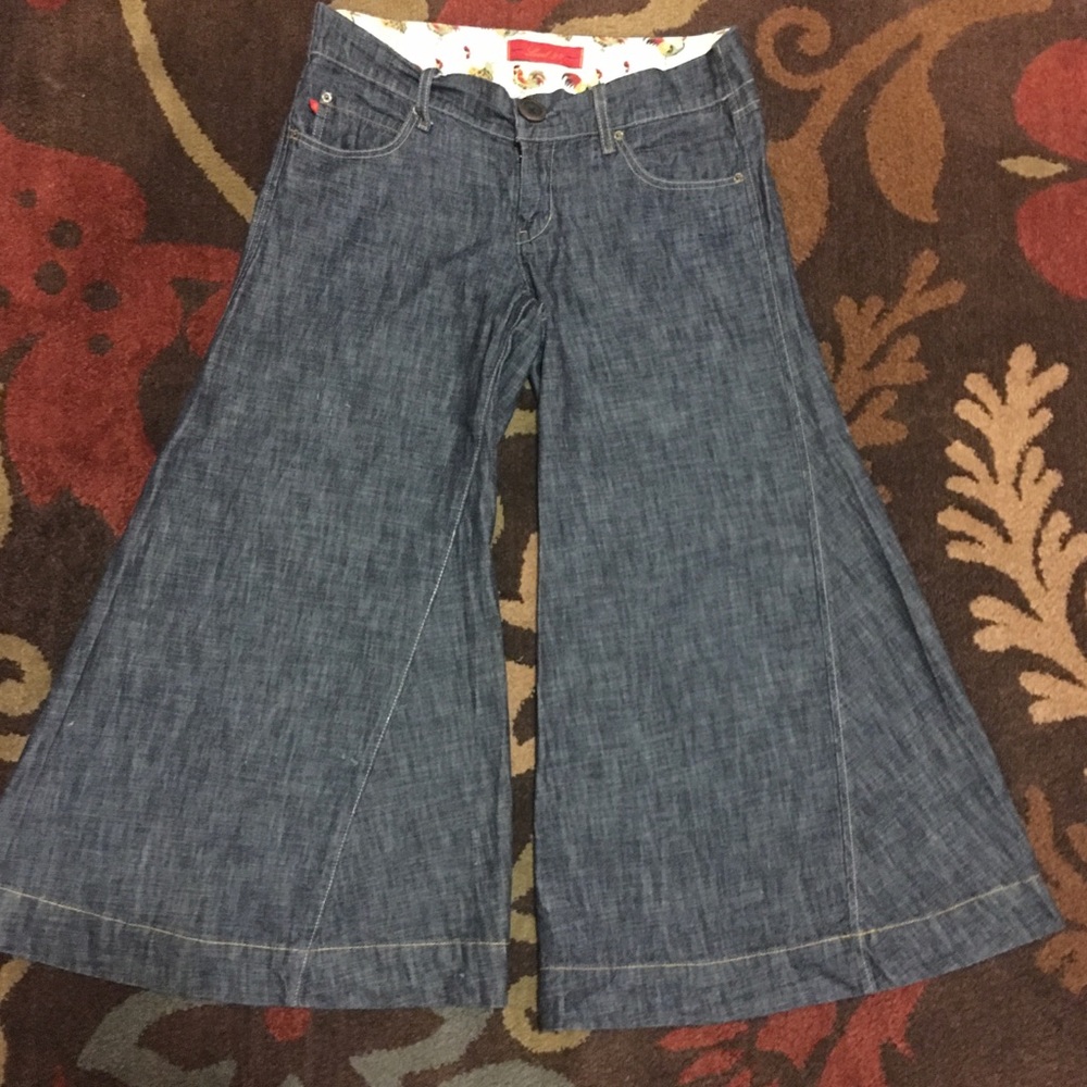 Level 99 Denim Gaucho Wide Leg Pants